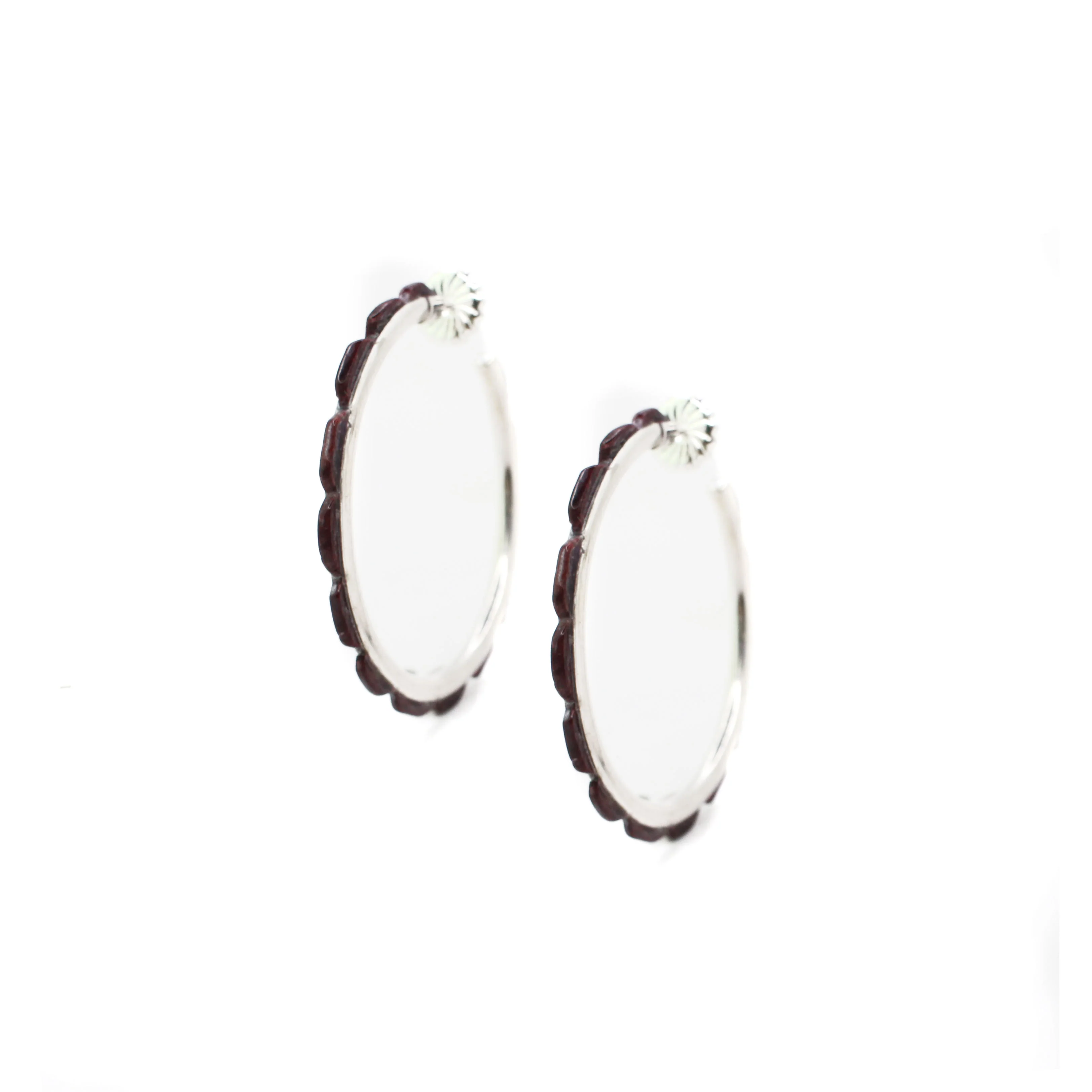 2" Purple Spiny Oyster Hoops