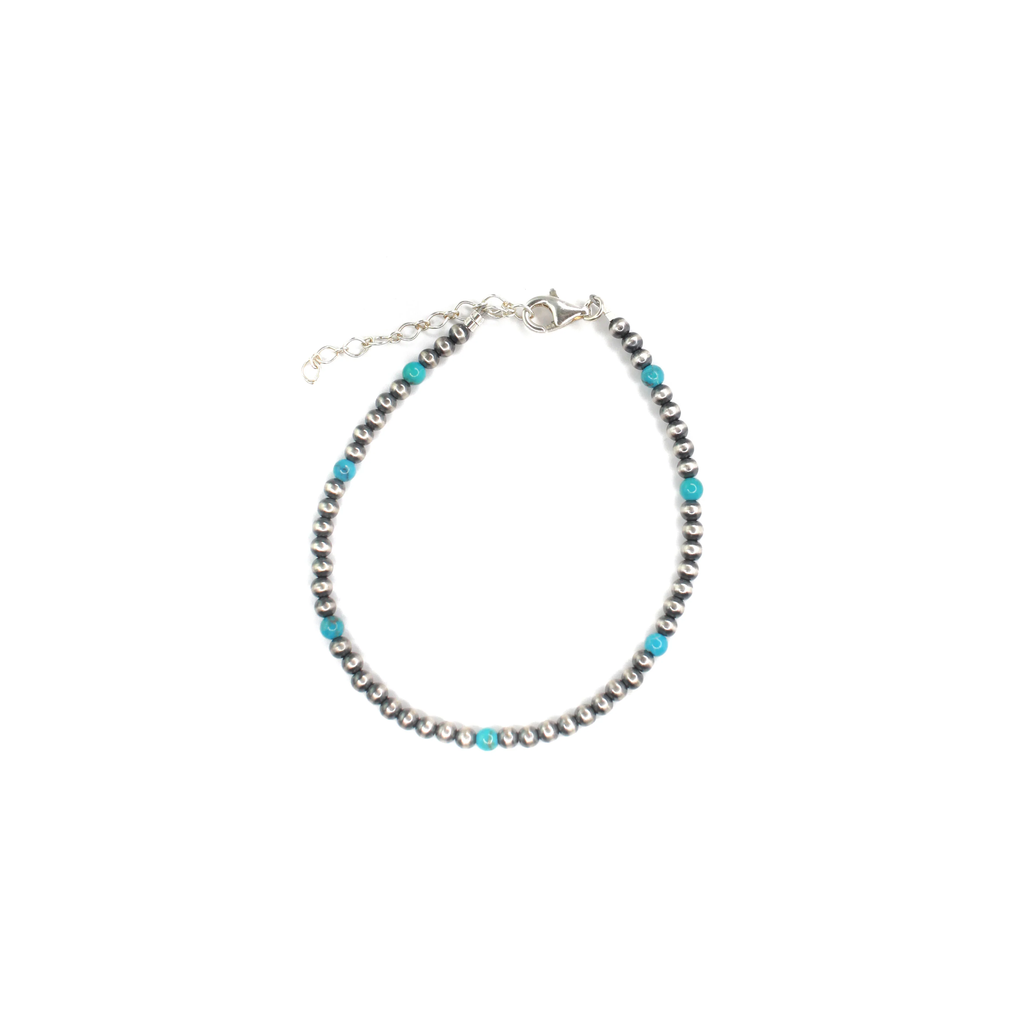 3mm Anklet- Turquoise