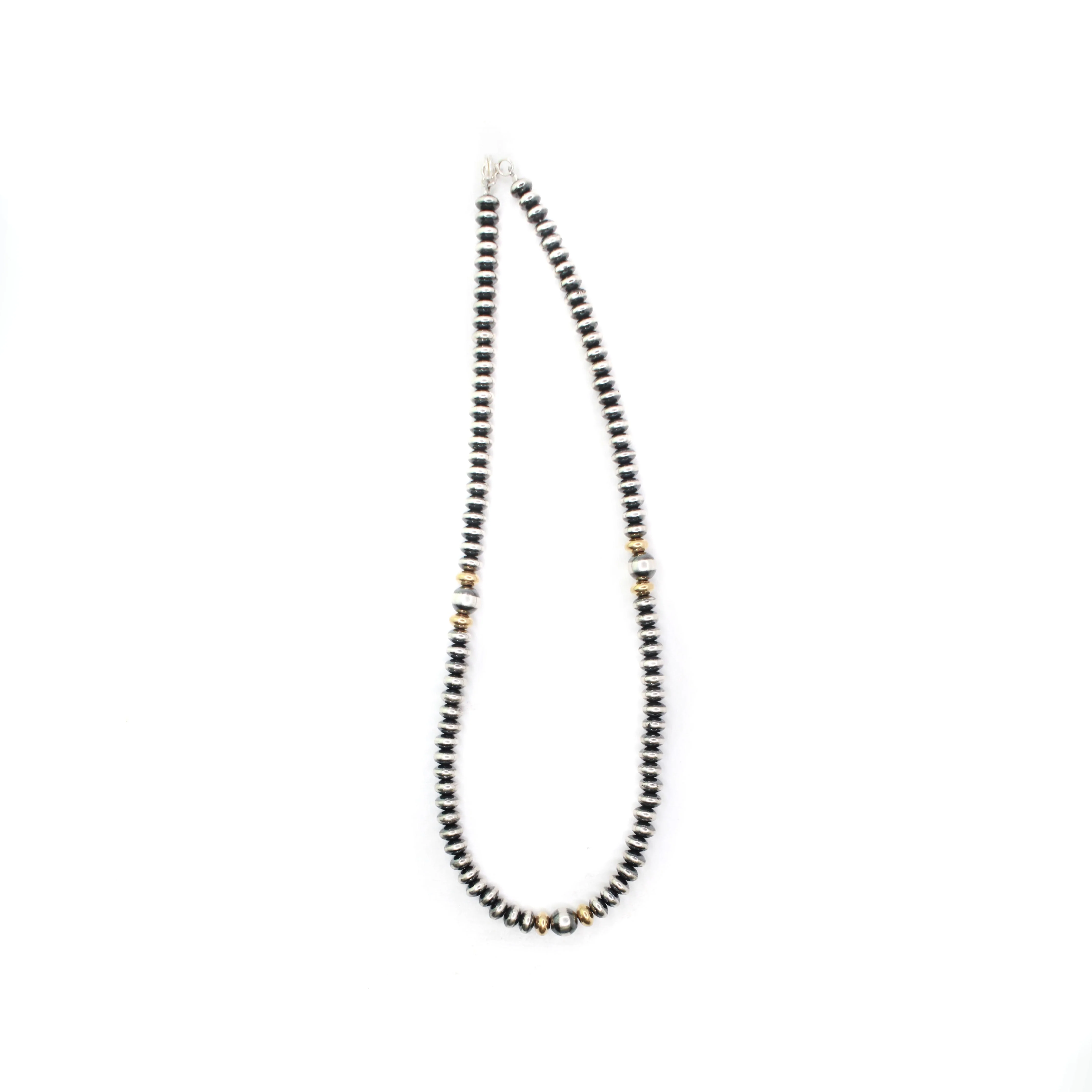 7mm Saucer Machine Made Pearls- Gold Dipped