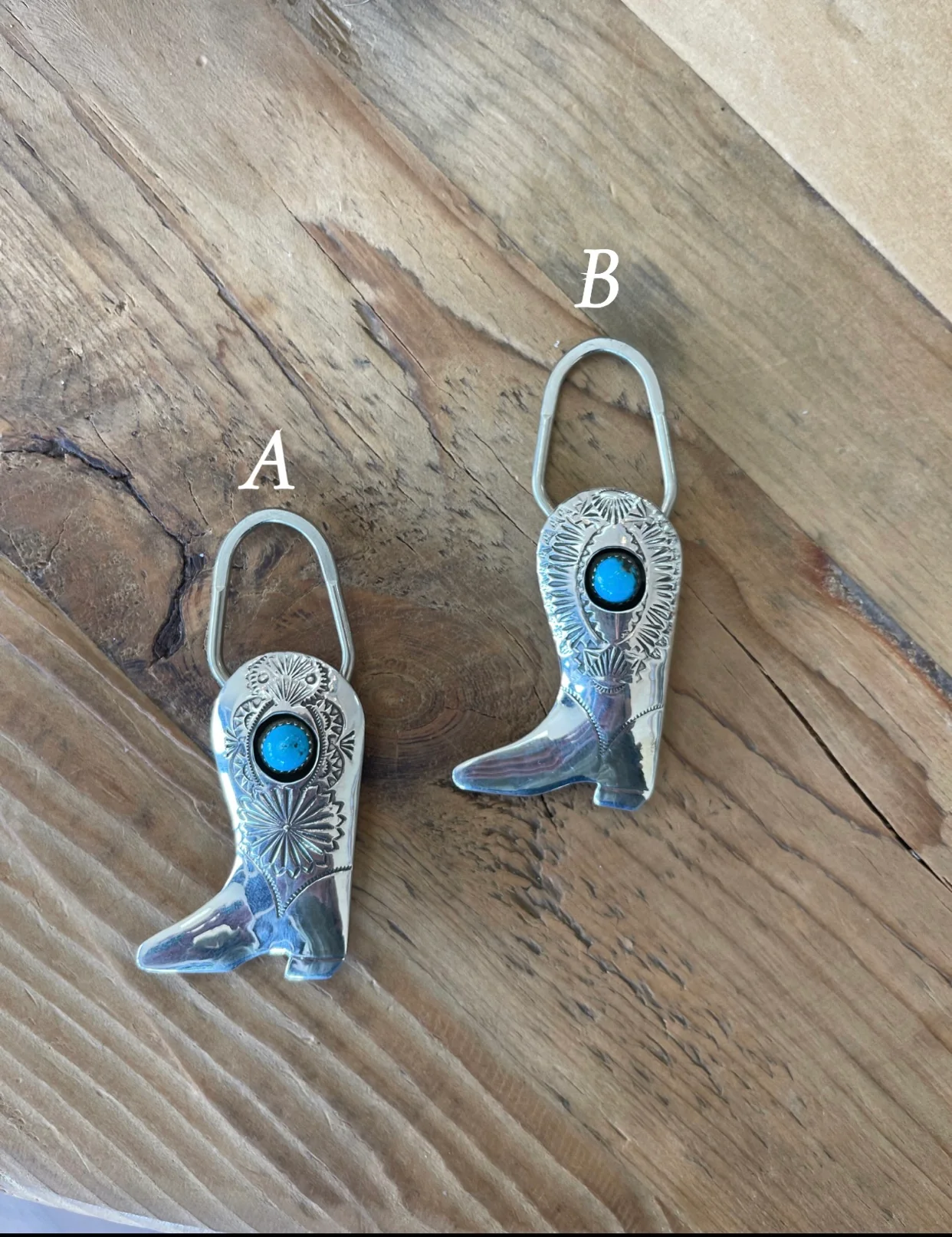Boot Key Chain - Turquoise - Image 2
