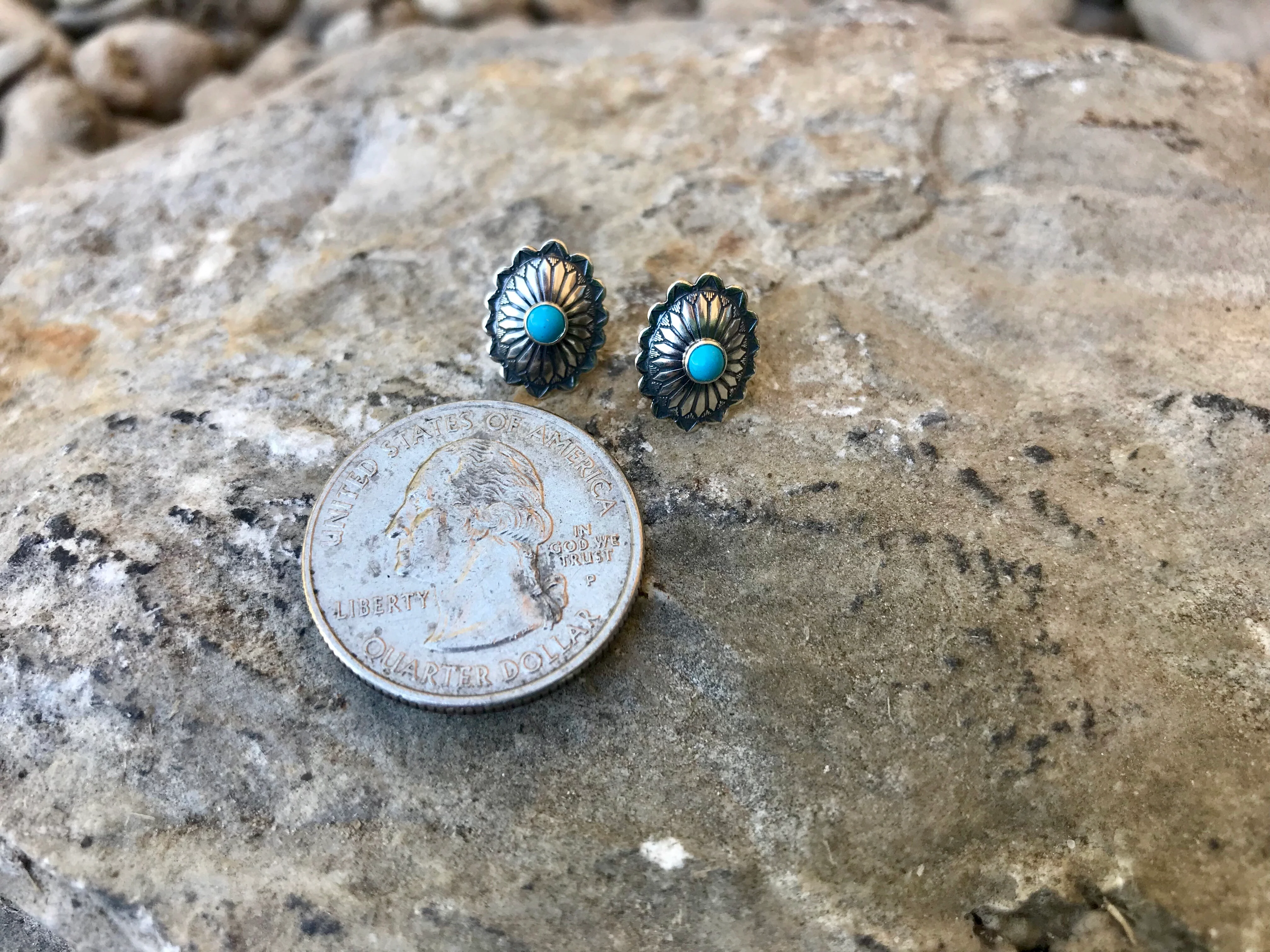 The Concho Studs Small - Turquoise - Image 3