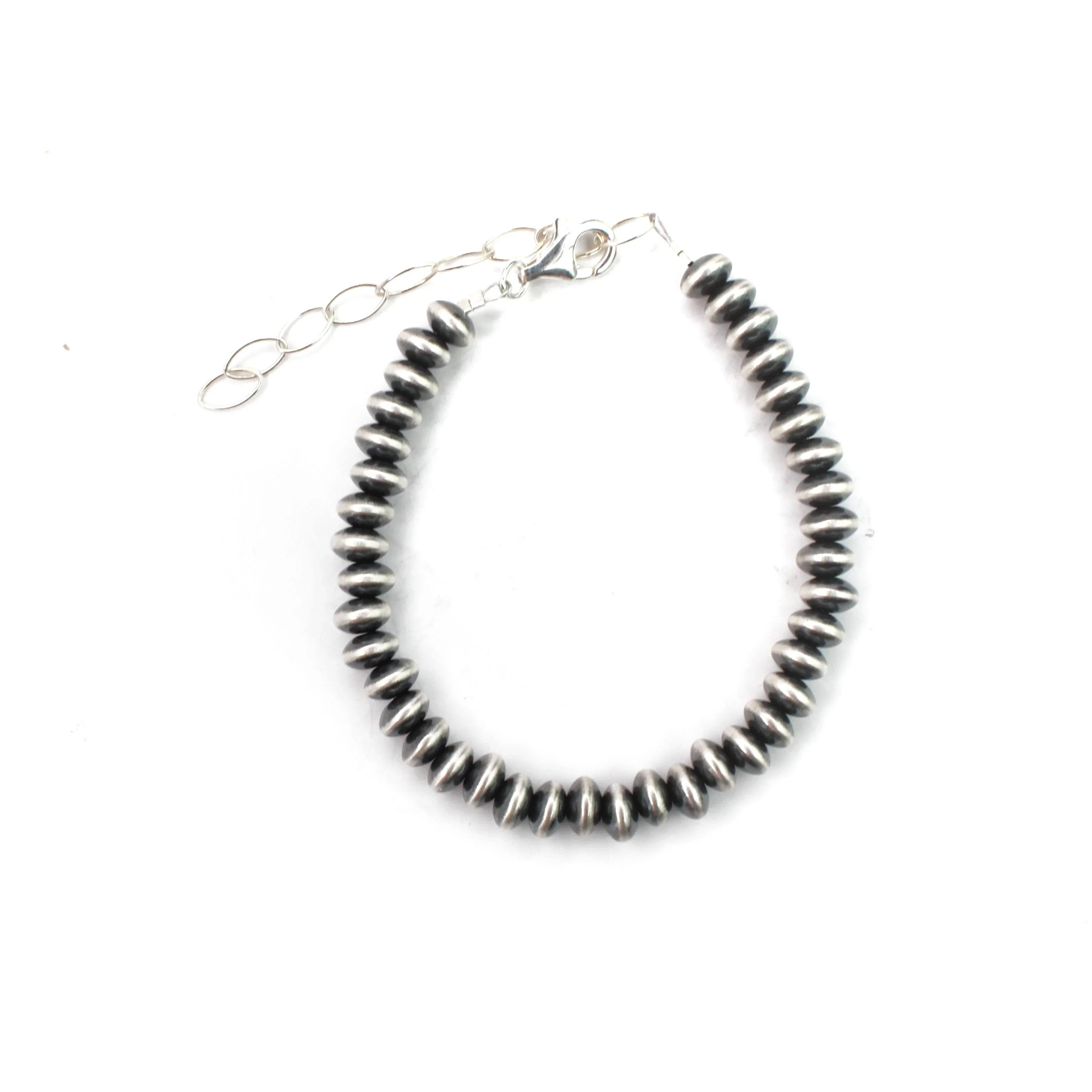 5.5mm Saucer Pearl Bracelet w/ Extension