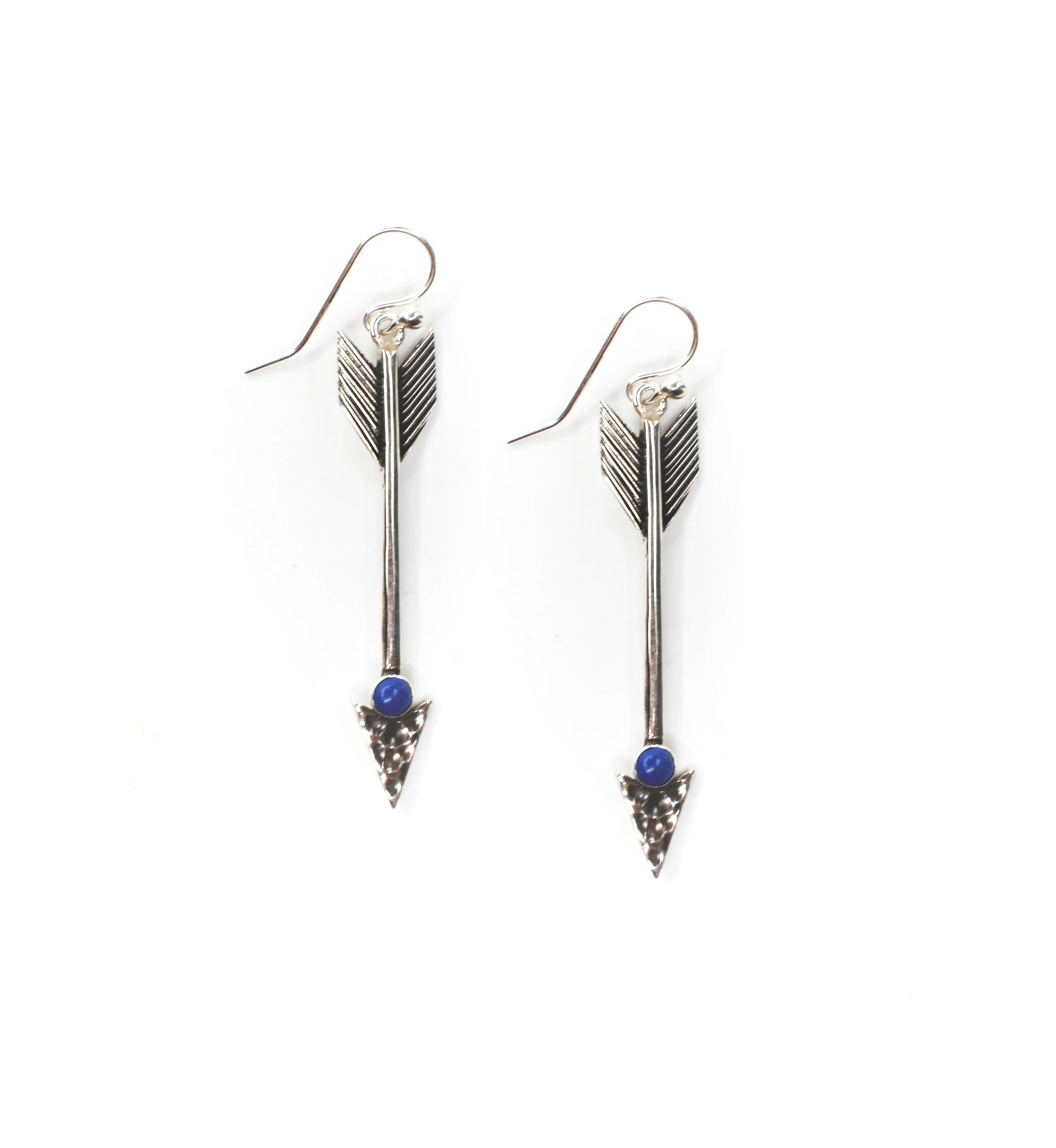 Follow your Arrow Earrings- Lapis