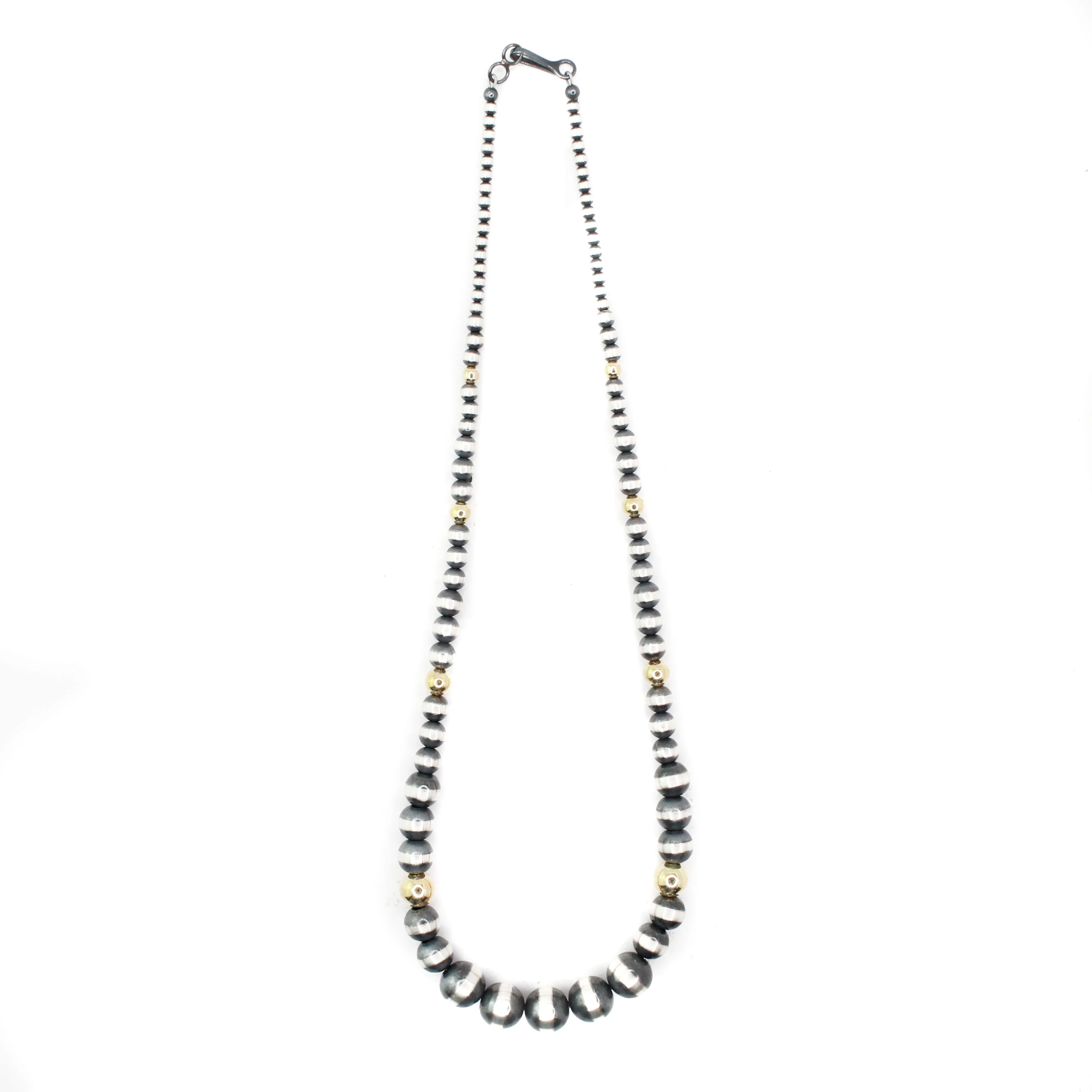 3-10mm Graduated Machine Made Pearls- Gold Dipped