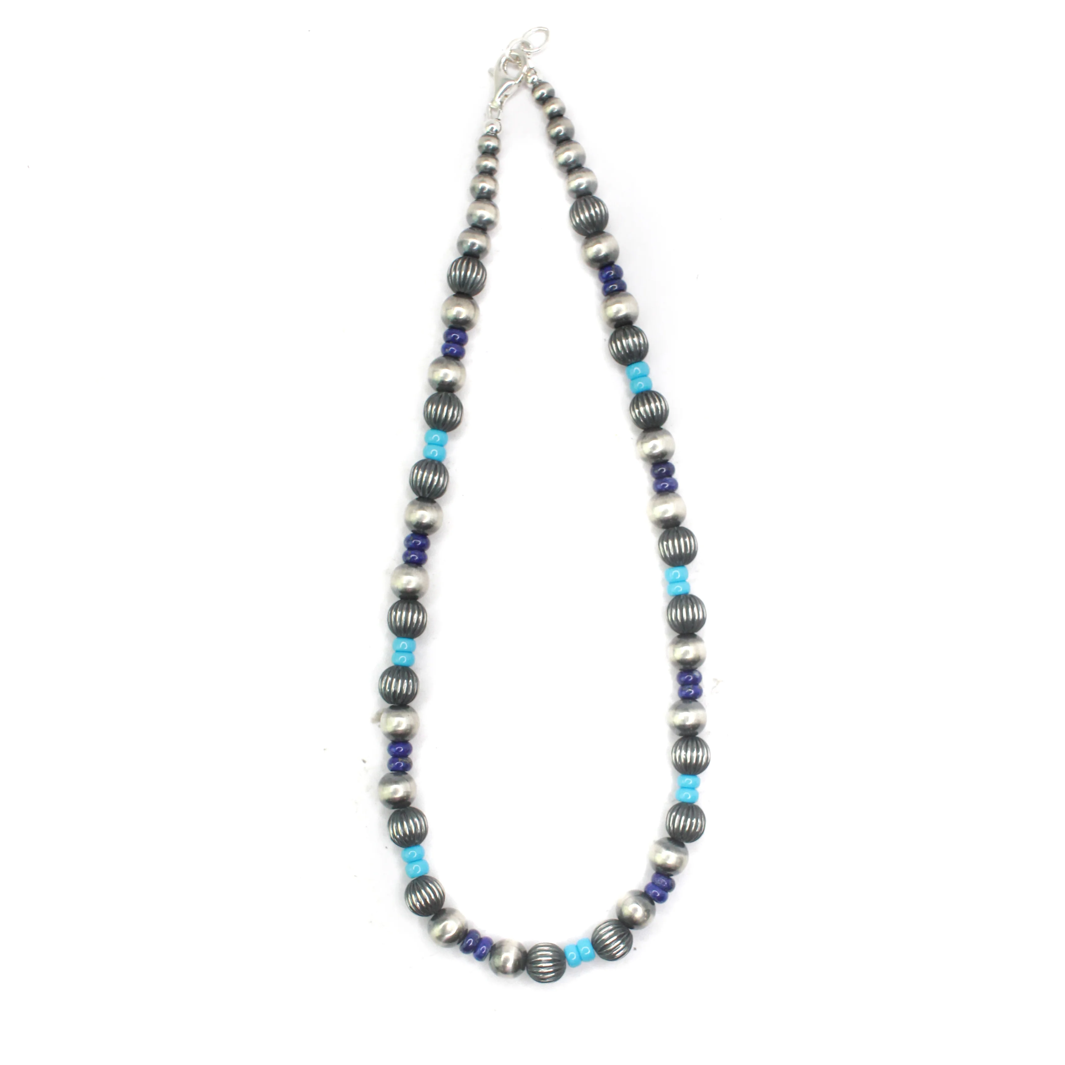 8mm Navajo Pearls - Lapis & Turquoise