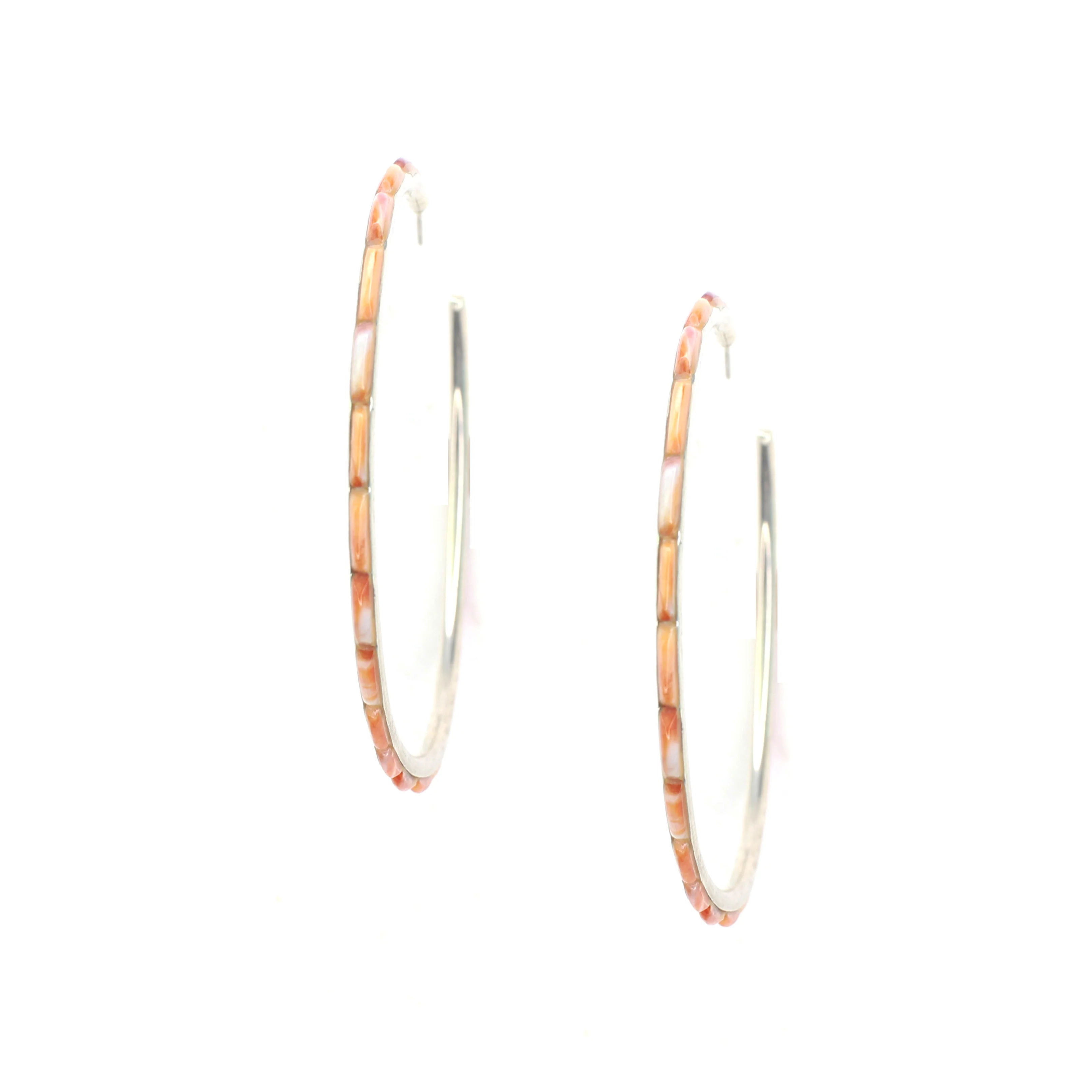 3" Orange Spiny Hoops