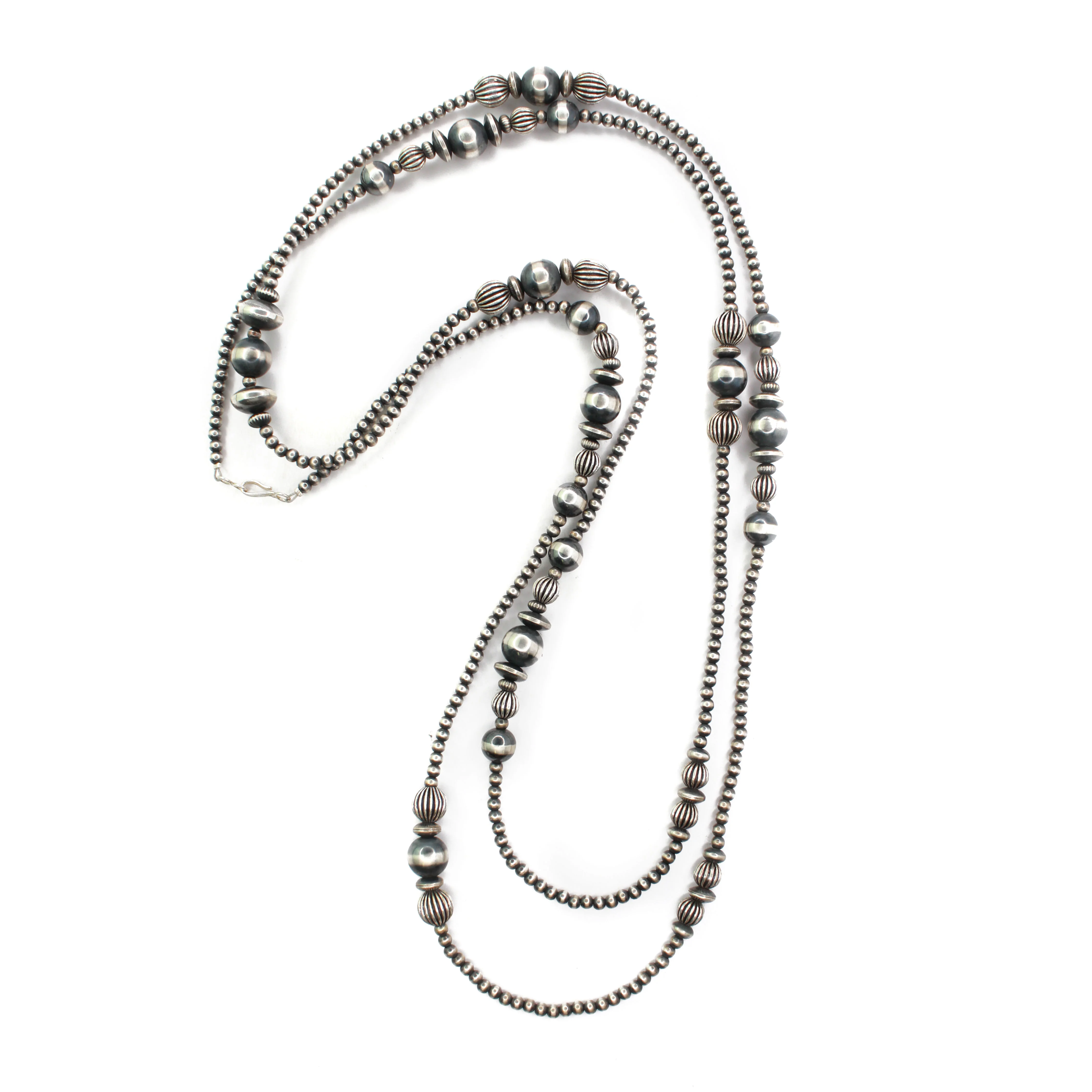 4-12mm Navajo Pearls- Textured (63")