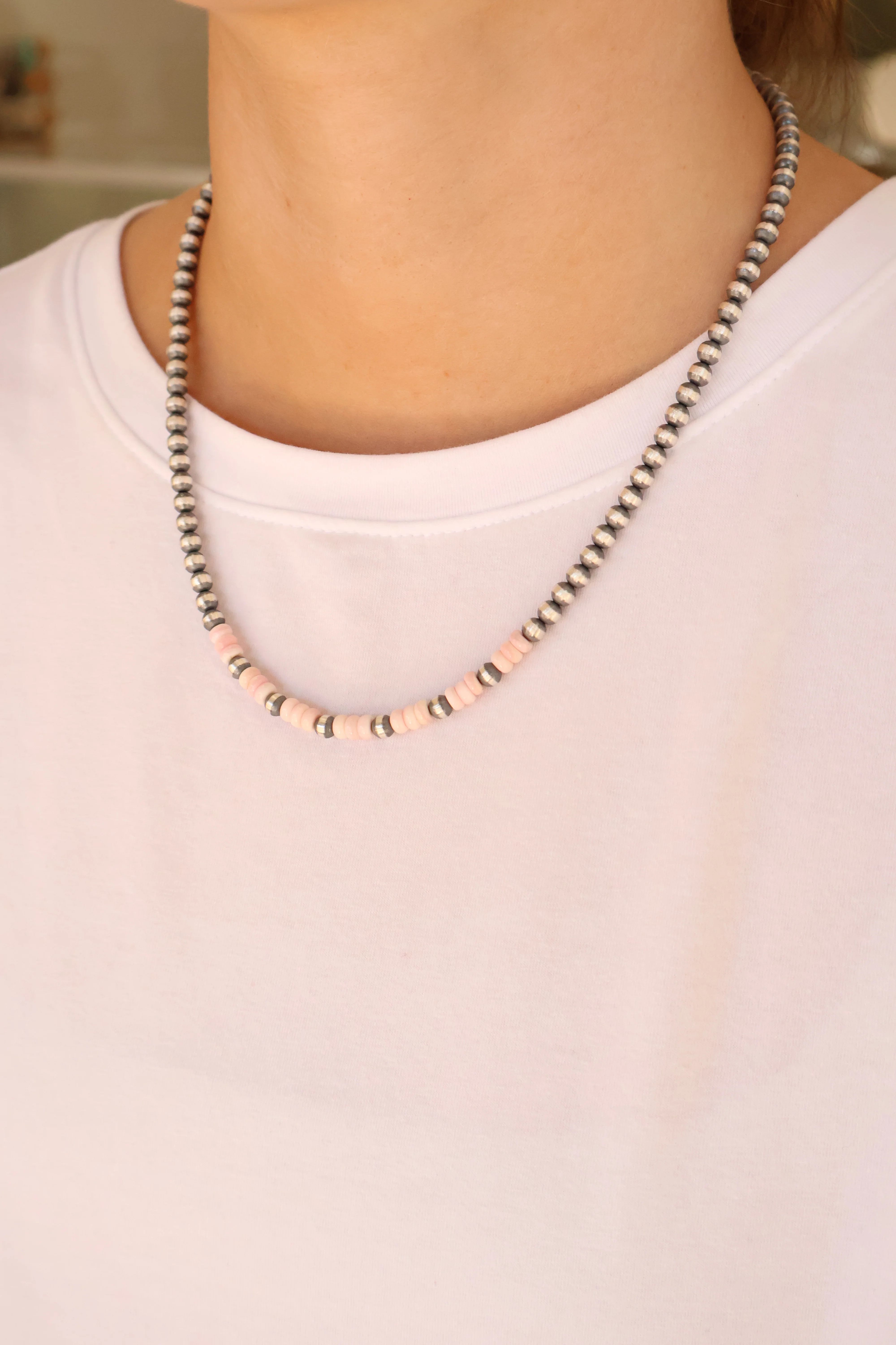 5mm Machine Made Pearls- Pink Conch - Image 2