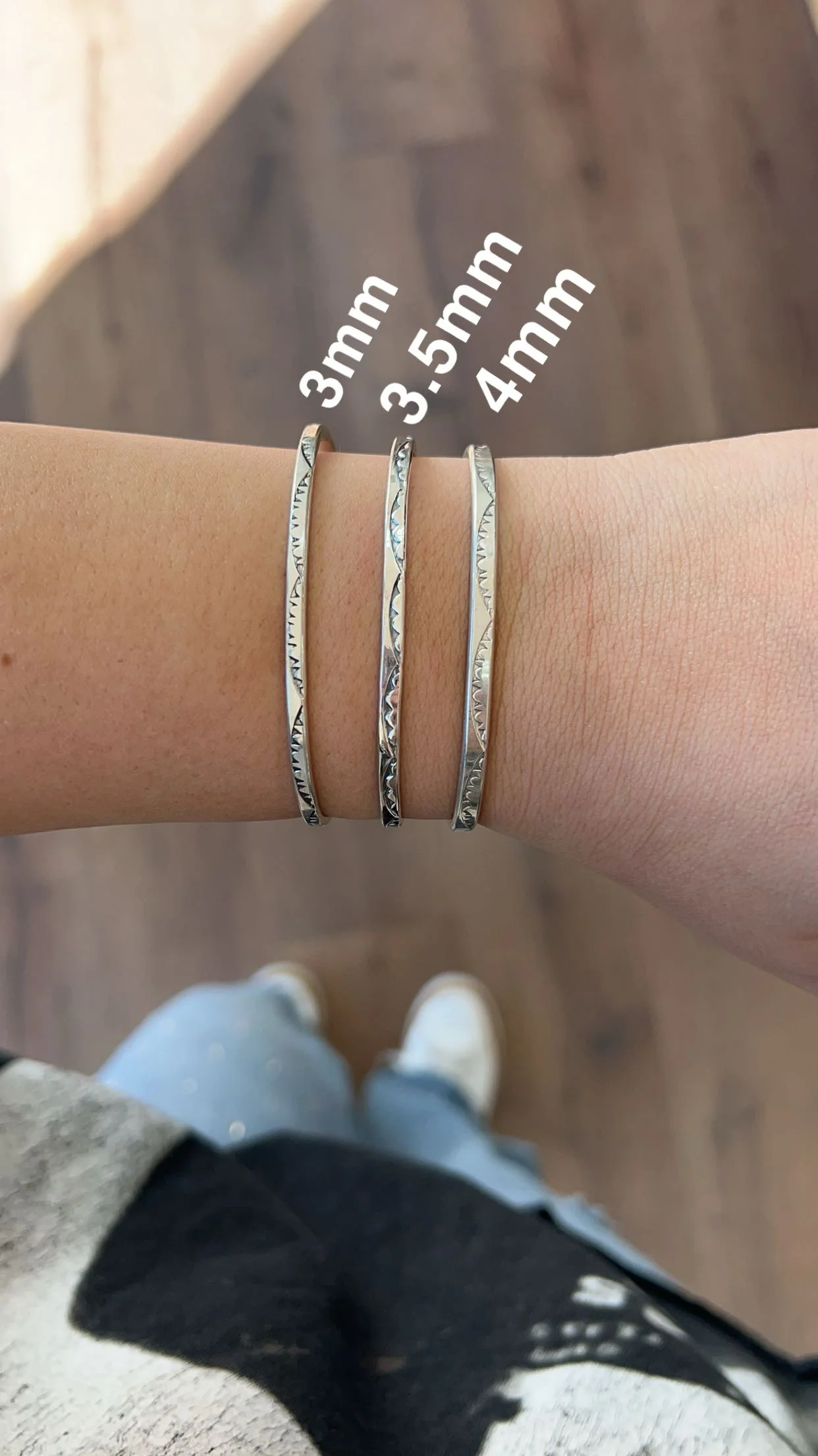 Tahe Stamped Cuff - Square - Image 2