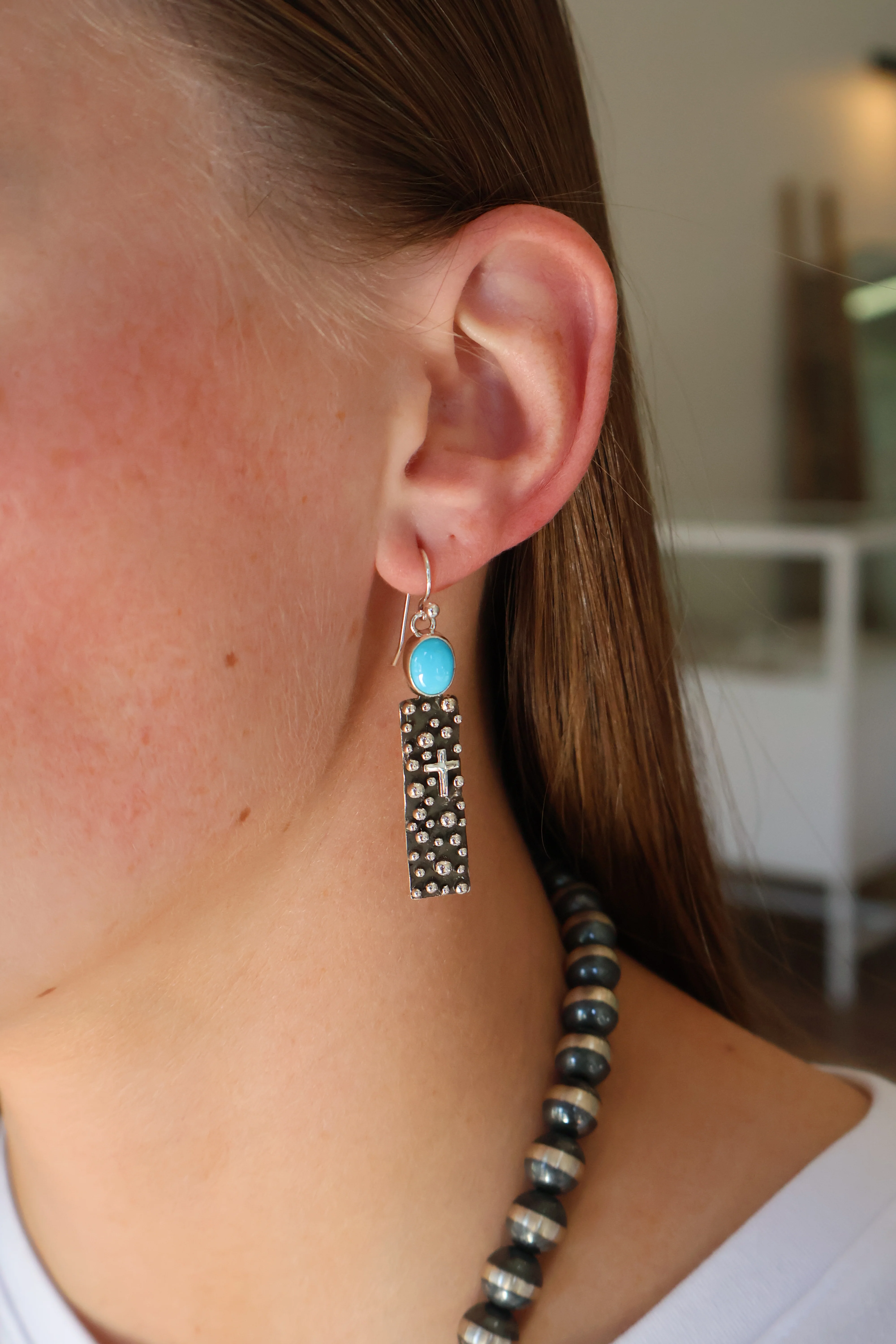 The Colonys w/cross - Kingman Turquoise (Hook) - Image 2