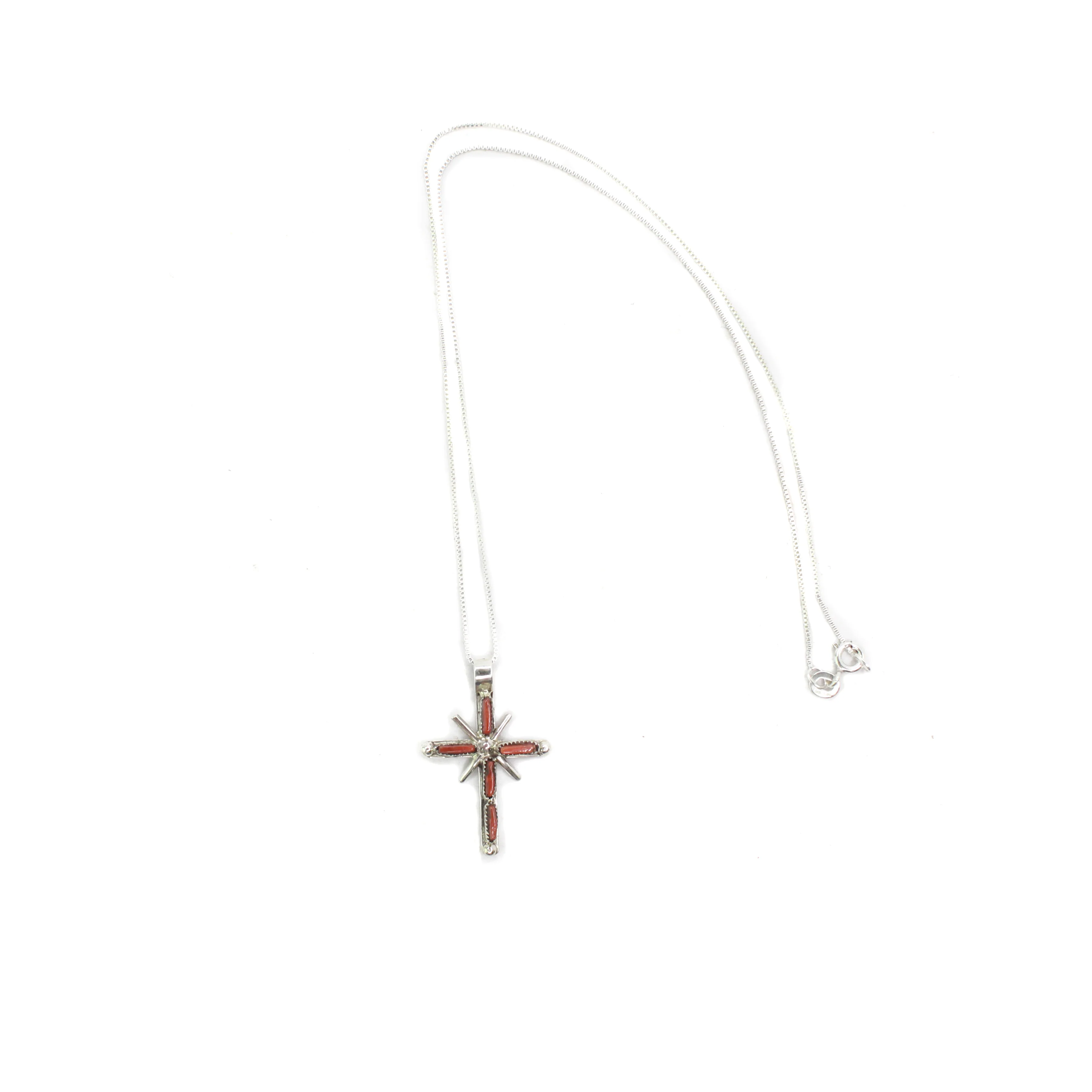 The Luca - Red Coral  (Pendant w/ chain)