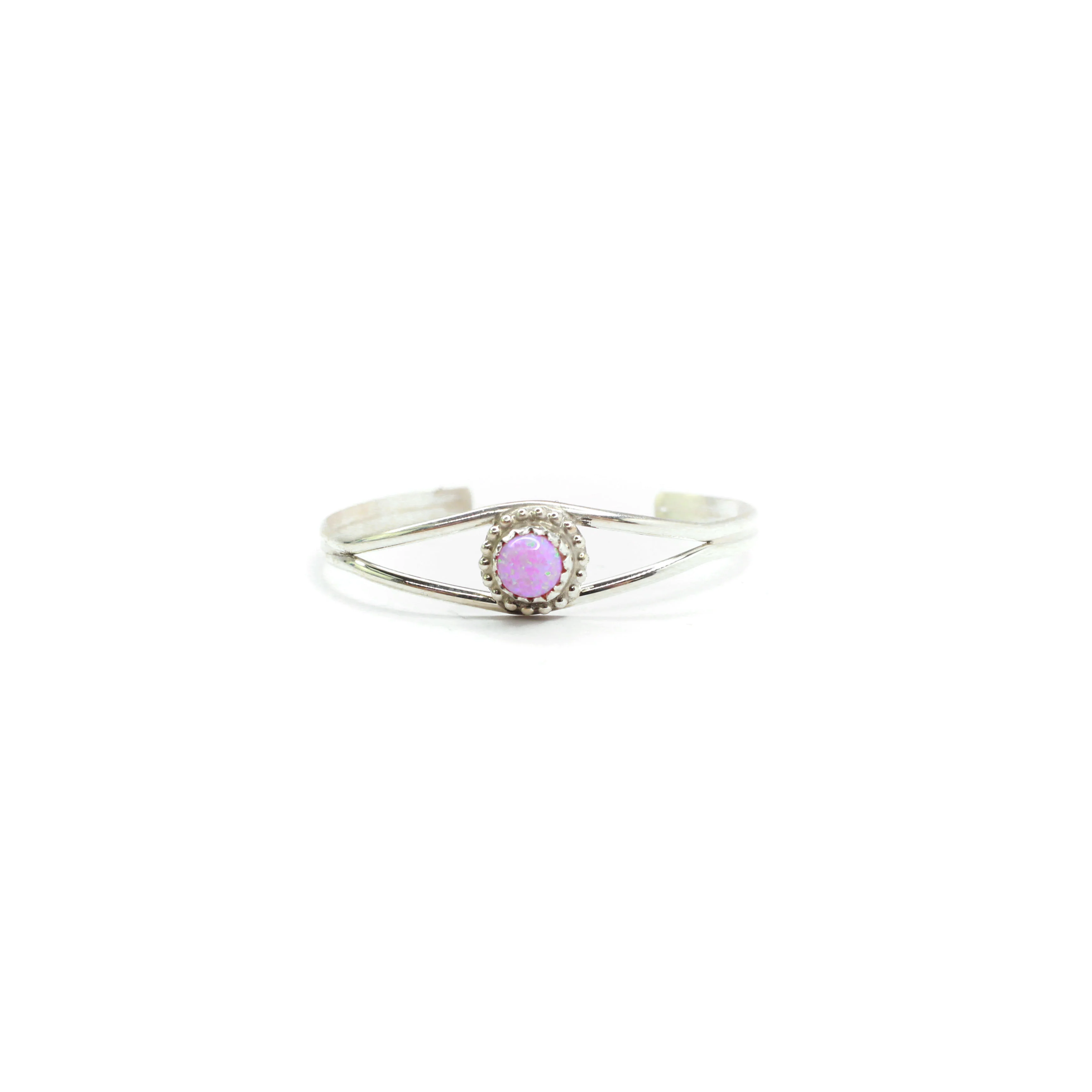 The Oliva Baby Cuff (Pink Opal)