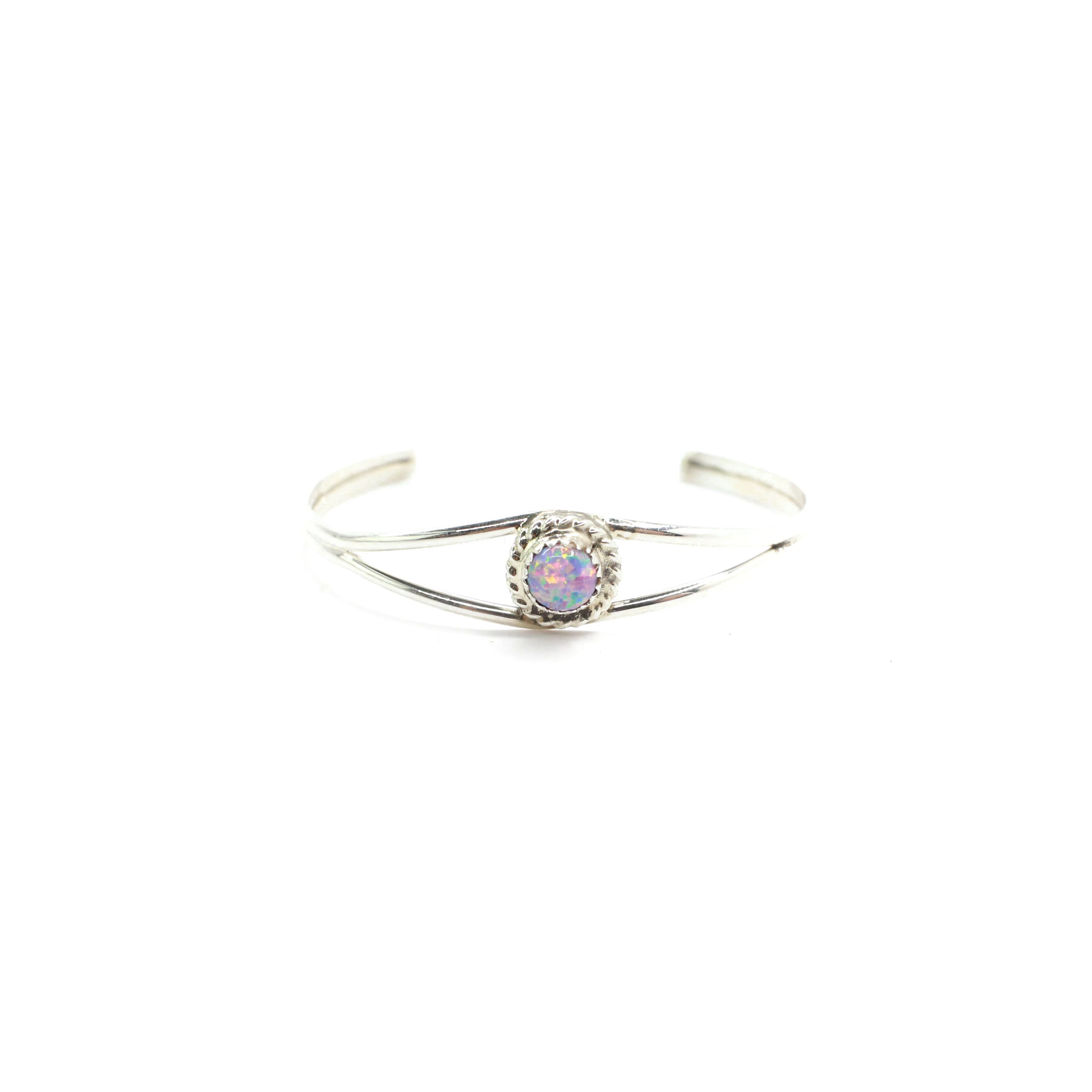 The Sutton Baby Cuff - Light Purple Opal